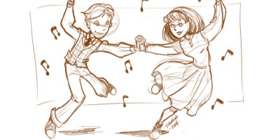 Swing dancers